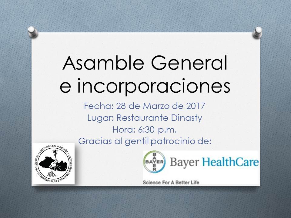 Invitación Asamblea General e Incorporaciones Marzo 2017